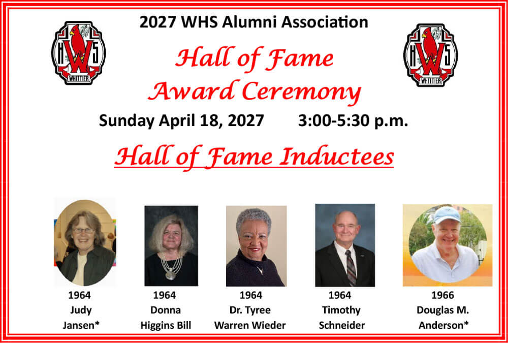 Hall of Fame Award Ceremony 2027
